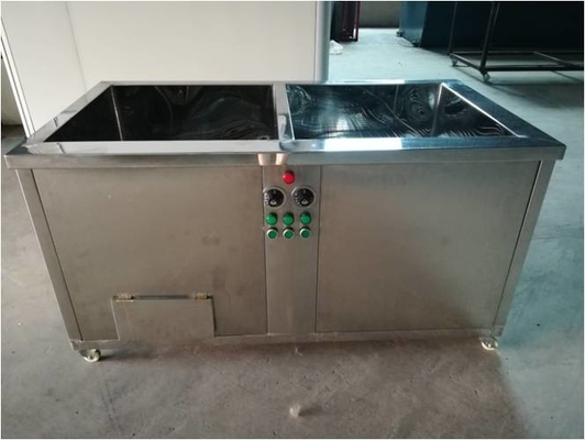Stainless Steel Long Ultrasonic Cleaner , Ultrasonic Parts Washer Double Tank 500×400×400mm